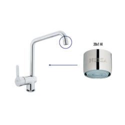 AIREADOR NEOPERL PERLATOR HI 1.0 GPM (M22x1) HONEYCOMB PCA