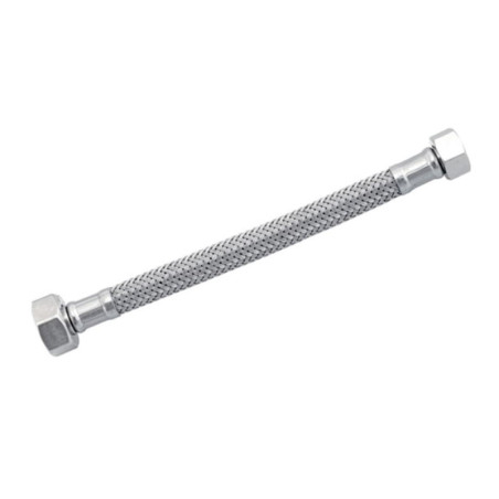 FLEXIBLE AGUA SANITARIO HI-HI 1/2"x3/8" 40CM