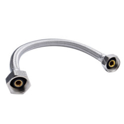 FLEXIBLE AGUA SANITARIO HI-HI 1/2"x15/16" 30CM