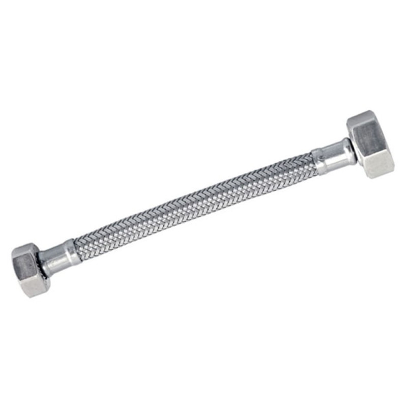FLEXIBLE AGUA SANITARIO HI-HI 1/2"x7/8" 40CM
