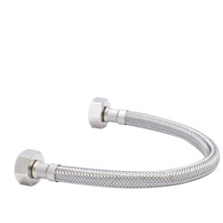 FLEXIBLE AGUA LAVAMANO/PLATO HI HI 1/2" X 1/2" X 30 CM