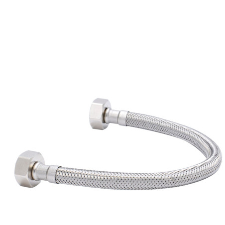 FLEXIBLE AGUA LAVAMANO/PLATO HI HI 1/2" X 1/2" X 30 CM