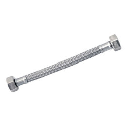 FLEXIBLE AGUA LAVAMANO/PLATO HI-HI 1/2"x1/2" 40CM