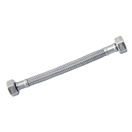 FLEXIBLE AGUA LAVAMANO/PLATO HI-HI 1/2"x1/2" 40CM
