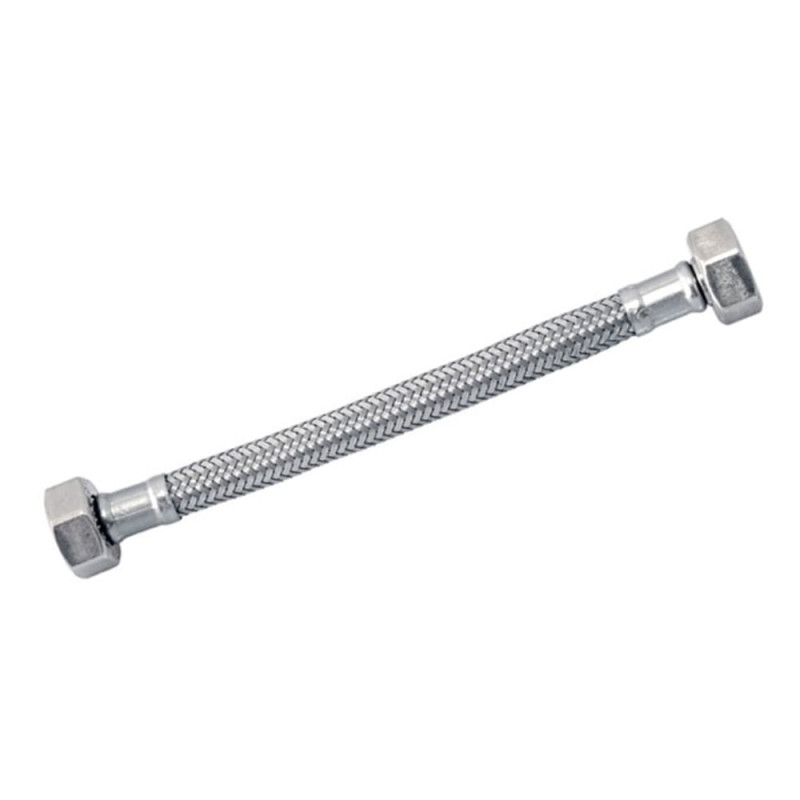 FLEXIBLE AGUA LAVAMANO/PLATO HI-HI 1/2"x1/2" 50CM