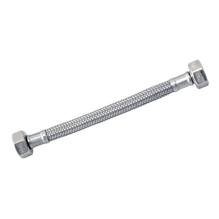 FLEXIBLE AGUA LAVAMANO/PLATO HI-HI 1/2"x1/2" 50CM