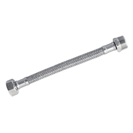 FLEXIBLE AGUA LAVAMANO/PLATO HI-HE 1/2"x1/2" 50CM