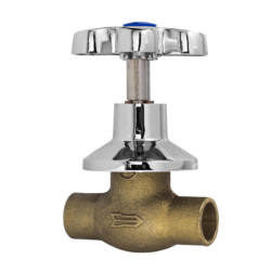 LLAVE PASO CROM C/CAMPANA 3/4" ITALBRASS