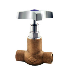 LLAVE PASO SO 1/2" SUPERIOR CROMADO MANILLA PUYEHUE