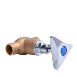 LLAVE PASO SO 1/2" SUPERIOR CROMADO MANILLA ANTILLANCA