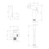 JUEGO DUCHA BIDET CON LLAVE INTERCAMBIADORA