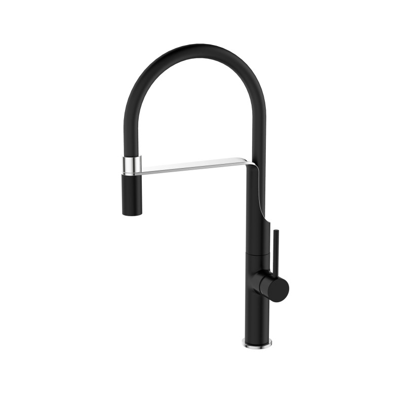 MONOMANDO LAVAPLATOS FLEXIBLE MAGNA BLACK