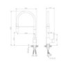 MONOMANDO LAVAPLATOS FLEXIBLE MAGNA BLACK