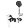 MONOMANDO DUCHA RECEPTACULO NOTT NEGRO II