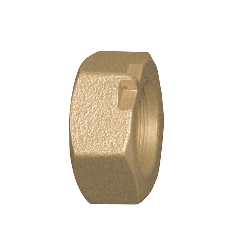 TUERCA MEDIDOR 1" CON PERFORACION 1.1/4" DN25