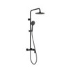 COLUMNA TELESCÓPICA CON MONOMANDO DUCHA MATT BLACK