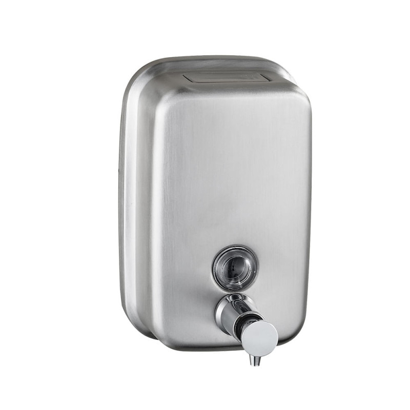 DISPENSADOR JABÓN VERTICAL SATINADO A.INOX 304 500 ML
