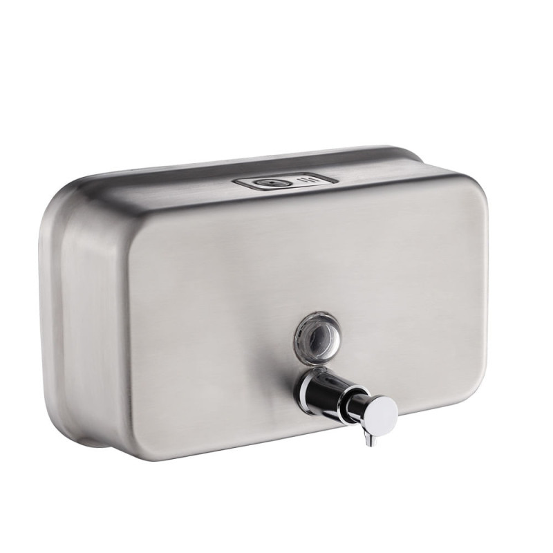 DISPENSADOR JABÓN HORIZONTAL SATINADO A.INOX 304 1000 ML