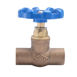 LLAVE PASO COMPACTA SO 3/8" MANILLA AZUL