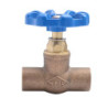 LLAVE PASO COMPACTA SO 3/8" MANILLA AZUL