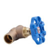 LLAVE PASO COMPACTA SO 1/2" MANILLA AZUL
