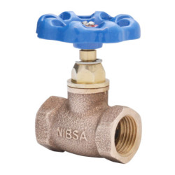 LLAVE PASO OBTURACION BLANDA HI-HI 1/2" MANILLA AZUL