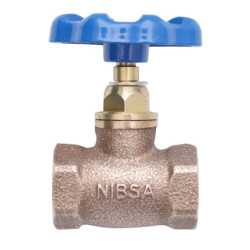LLAVE PASO OBTURACION BLANDA HI-HI 1/2" MANILLA AZUL