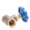 LLAVE PASO OBTURACION BLANDA HI-HI 1/2" MANILLA AZUL