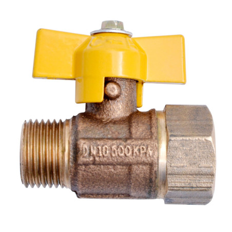 LLAVE BOLA GAS BRONCE HI-HE 1/2"