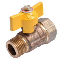 LLAVE BOLA GAS BRONCE HI-HE 1/2"