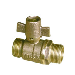 LLAVE PASO BOLA HE-HE 3/4" CON MANILLA ANTIFRAUDE