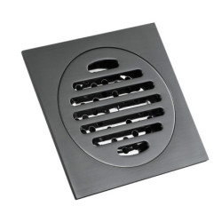 DESAGÜE DUCHA NEGRO MATE 10X10 CM A.INOX 304