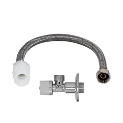 LLAVE ANGULAR + FLEXIBLE 35 CM ITALBRASS